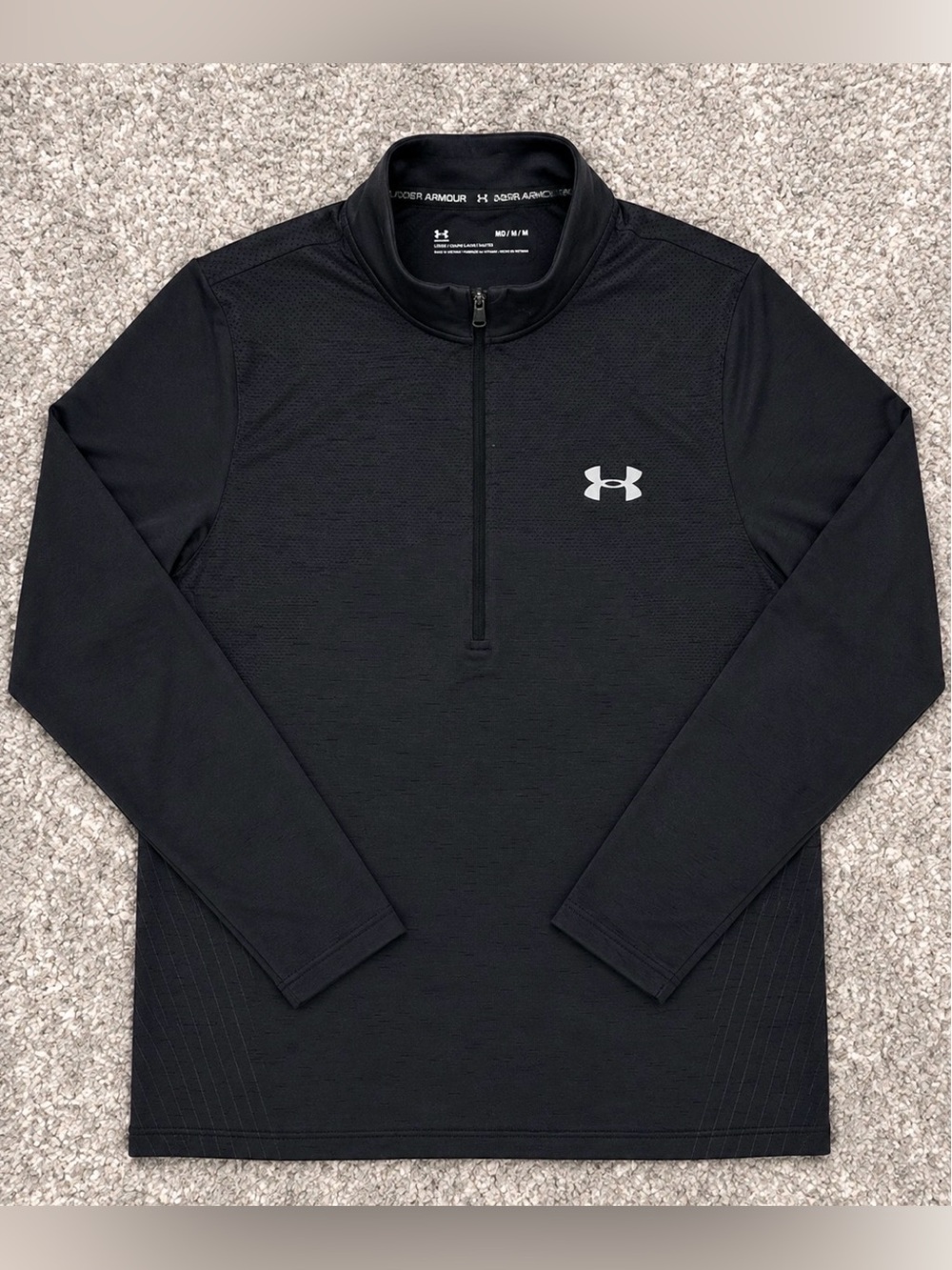 Under Armour Black Performance Quarter Zip Pullover